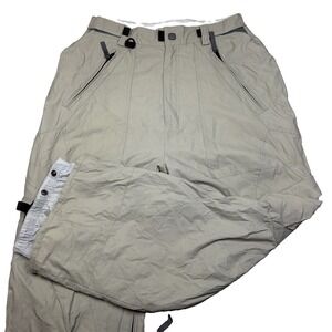 Turbine Boardwear Mens L Khaki Cargo Ski Snowboard Pants Insulated Waterproof